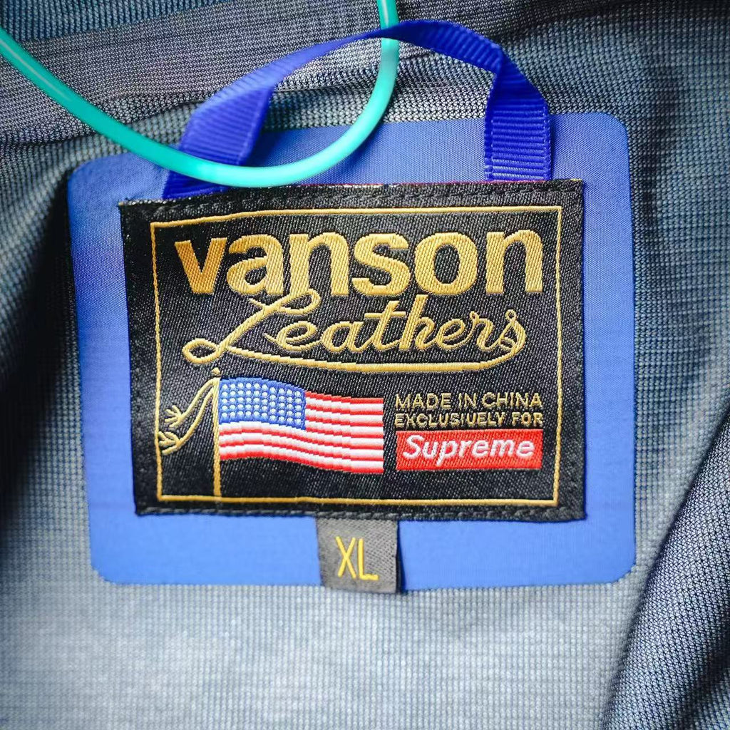 Veste extérieure en cuir Gore-Tex Suprême Vanson Royal